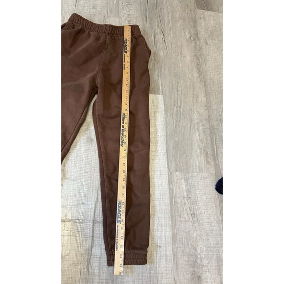 Kyoyo Joggers Womens Small Brown Draw String Fleece W/  Pockets Sweatpants - Picture 5 of 5